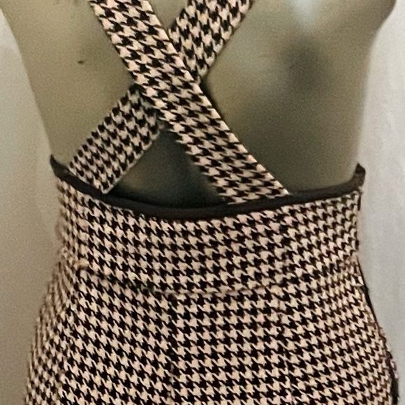 Vintage houndstooth pinafore pants - Picture 6 of 8